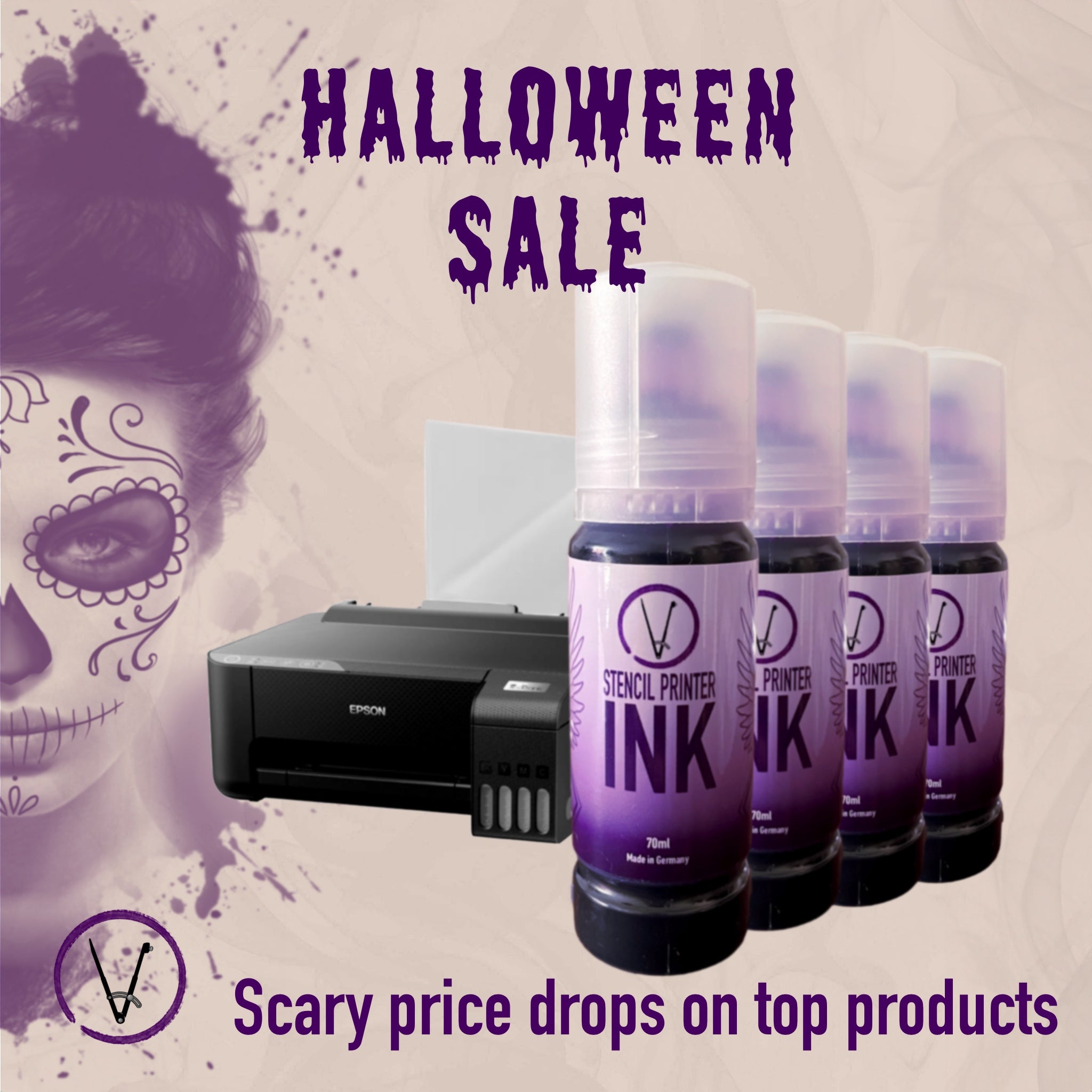 Epson eco-tank tattoo stencil printer set