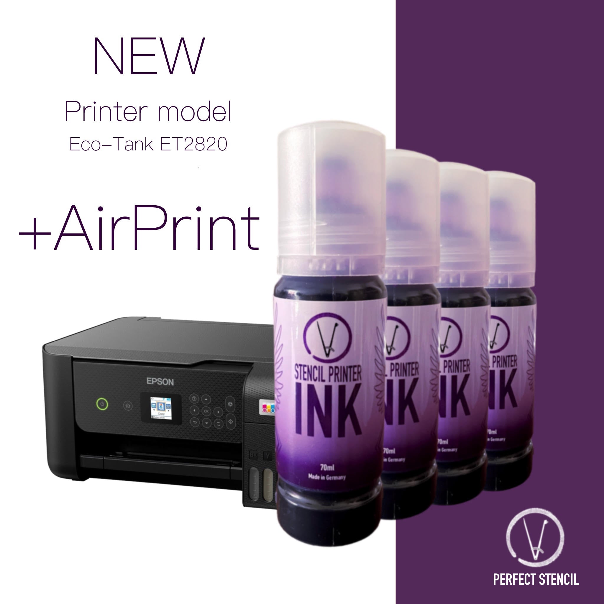 AirPrint support tattoo stencil printer set. stencil ink for tattoo stencil full kit