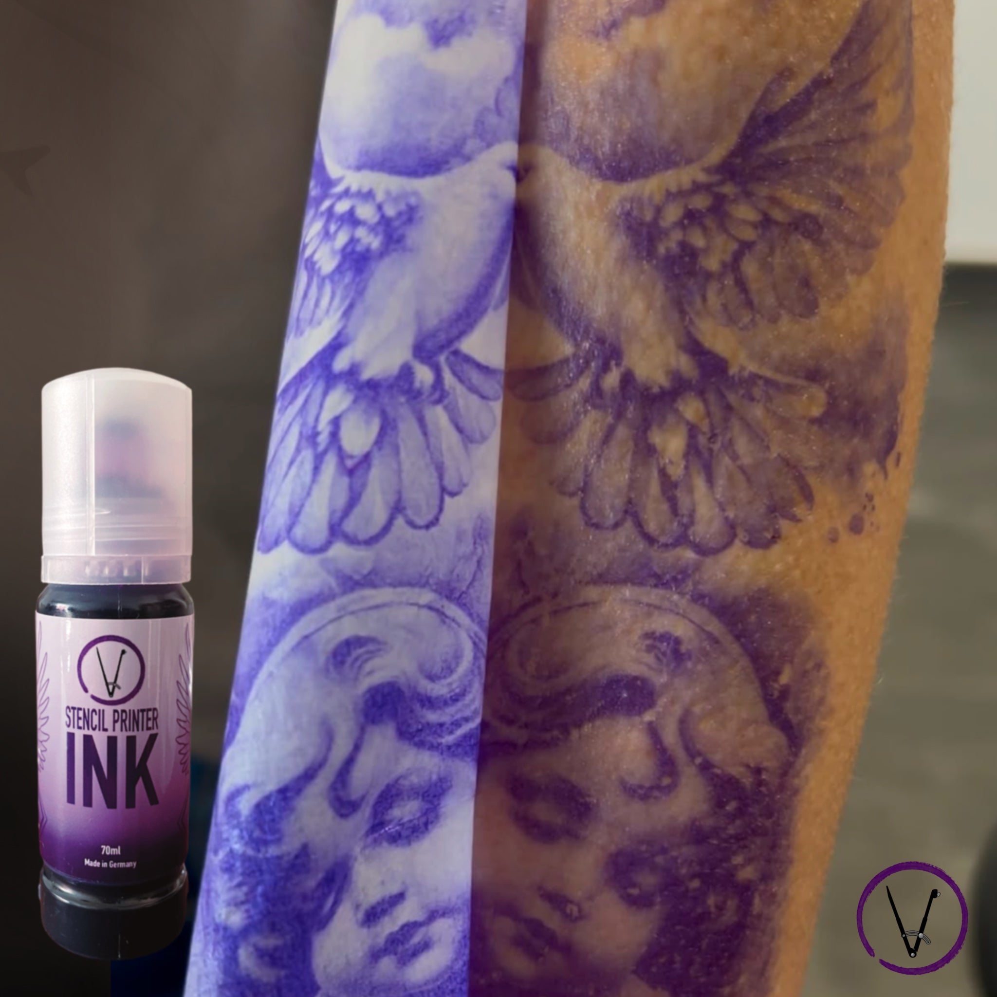 tattoo stencil on skin, ink for stencil printer, epson eco-tnk