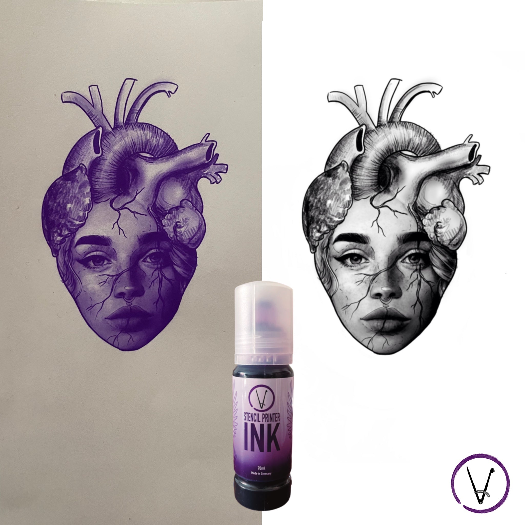 tattoo stencil ink for printers design and stencil print