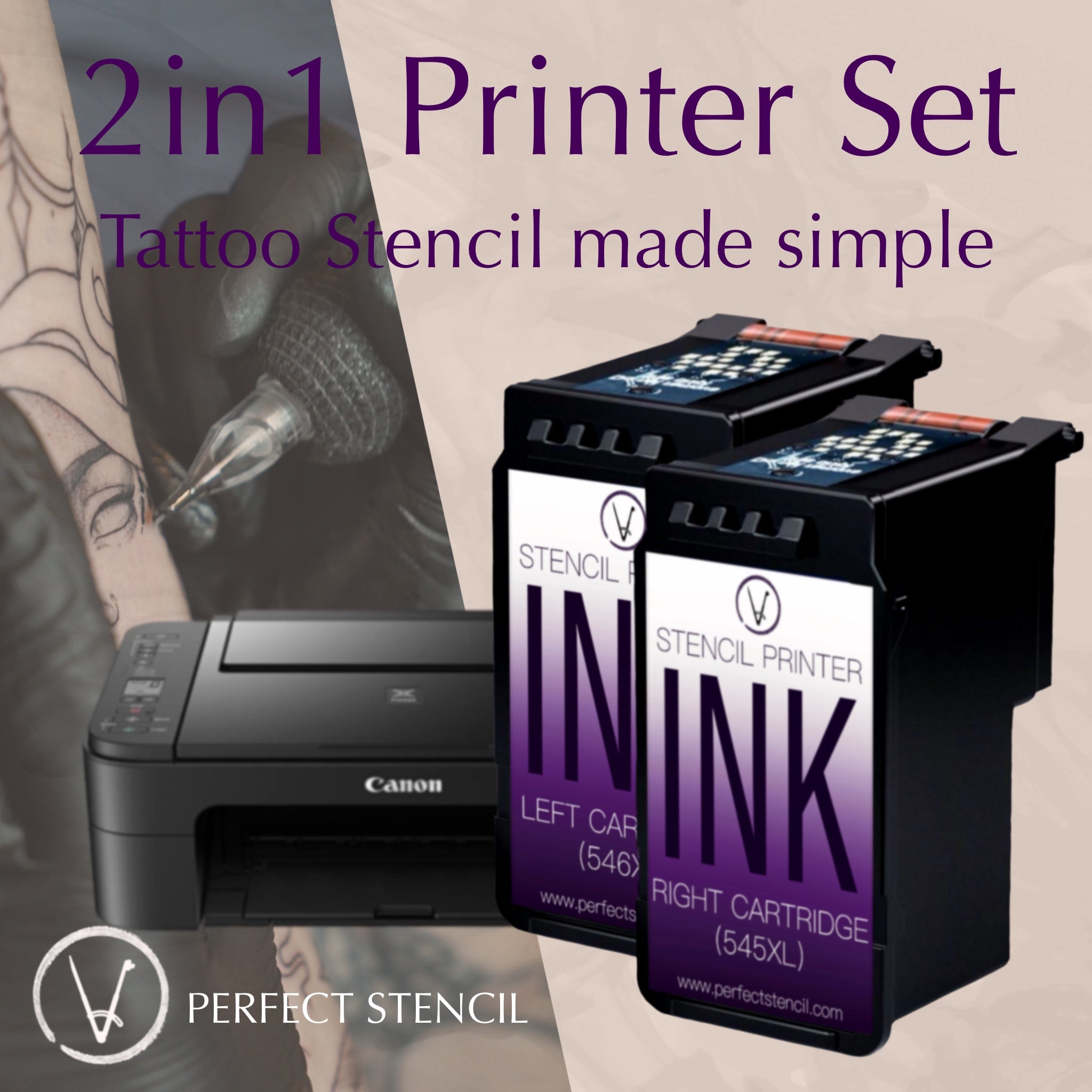 Tattoo Stencil Printer - 2in1 printer set